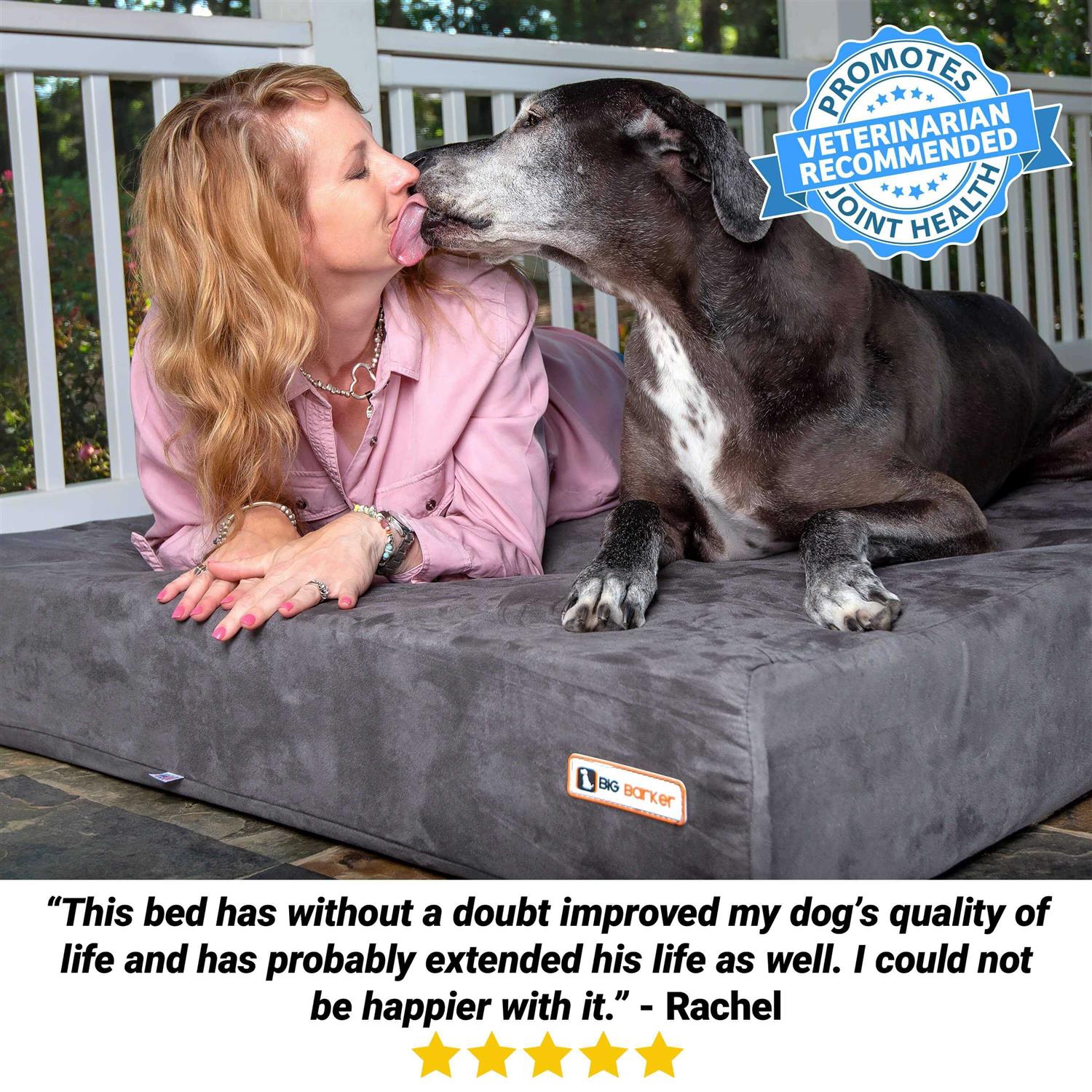 Big Barker Headrest Pillow Top Orthopedic Dog Bed - Pet Supplies online store