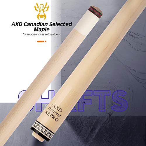 KONLLEN Pool Cue Stick Pro Taper Canadian Maple Billiard Pool Sticks for Adults with Low Deflection Shaft (10.5mm/11.5mm/12.5mm Tip) Professional Billiard Cue Set with Extension and Cue Case