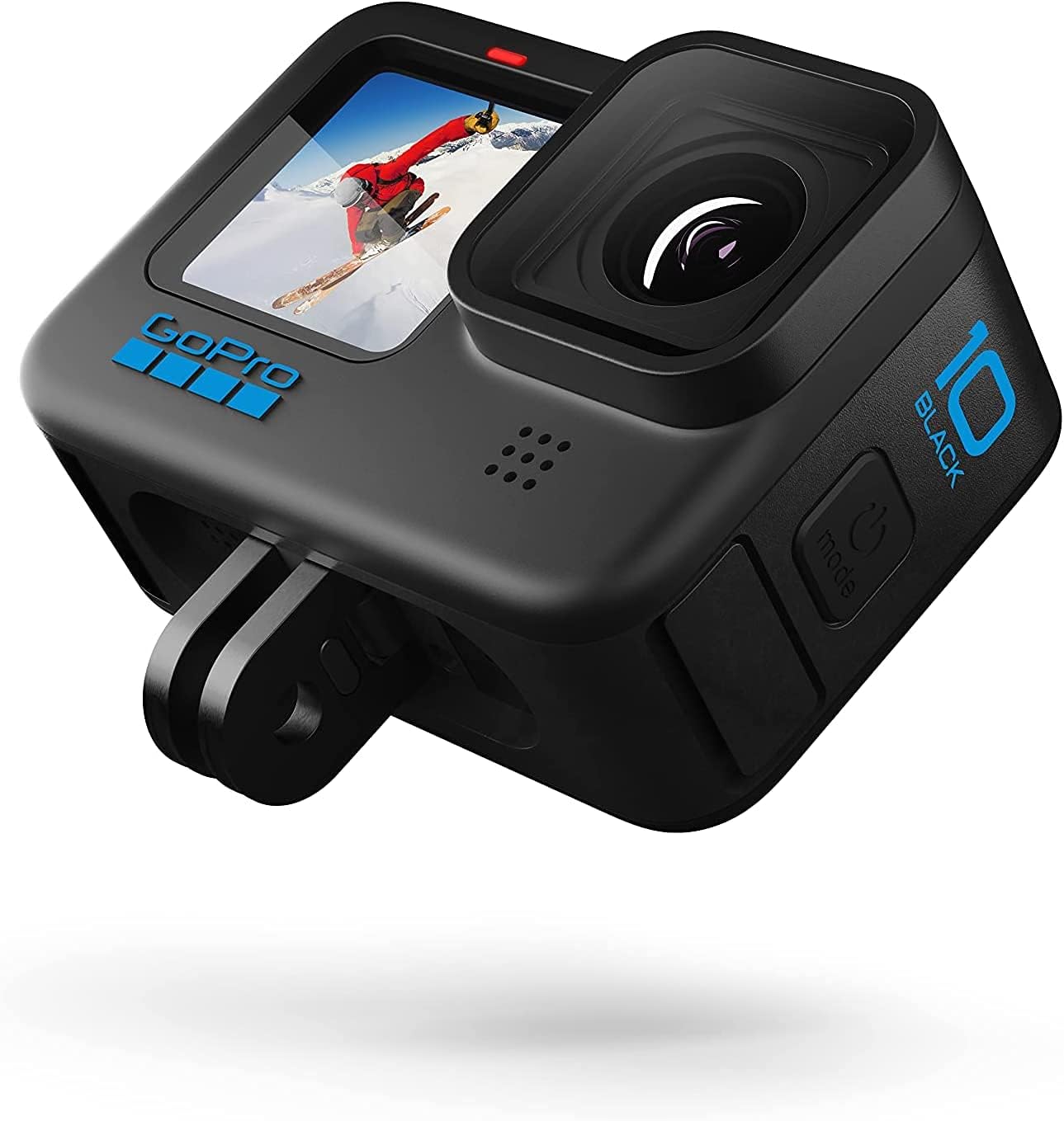 GoPro HERO10 Hero 10 Camcorder Black - Ultimate Bundle Includes: Sandisk Ultra 64GB microSD, 2X Extra Batteries, Charger, Underwater Housing, LED Light Kit, Carry Case and More
