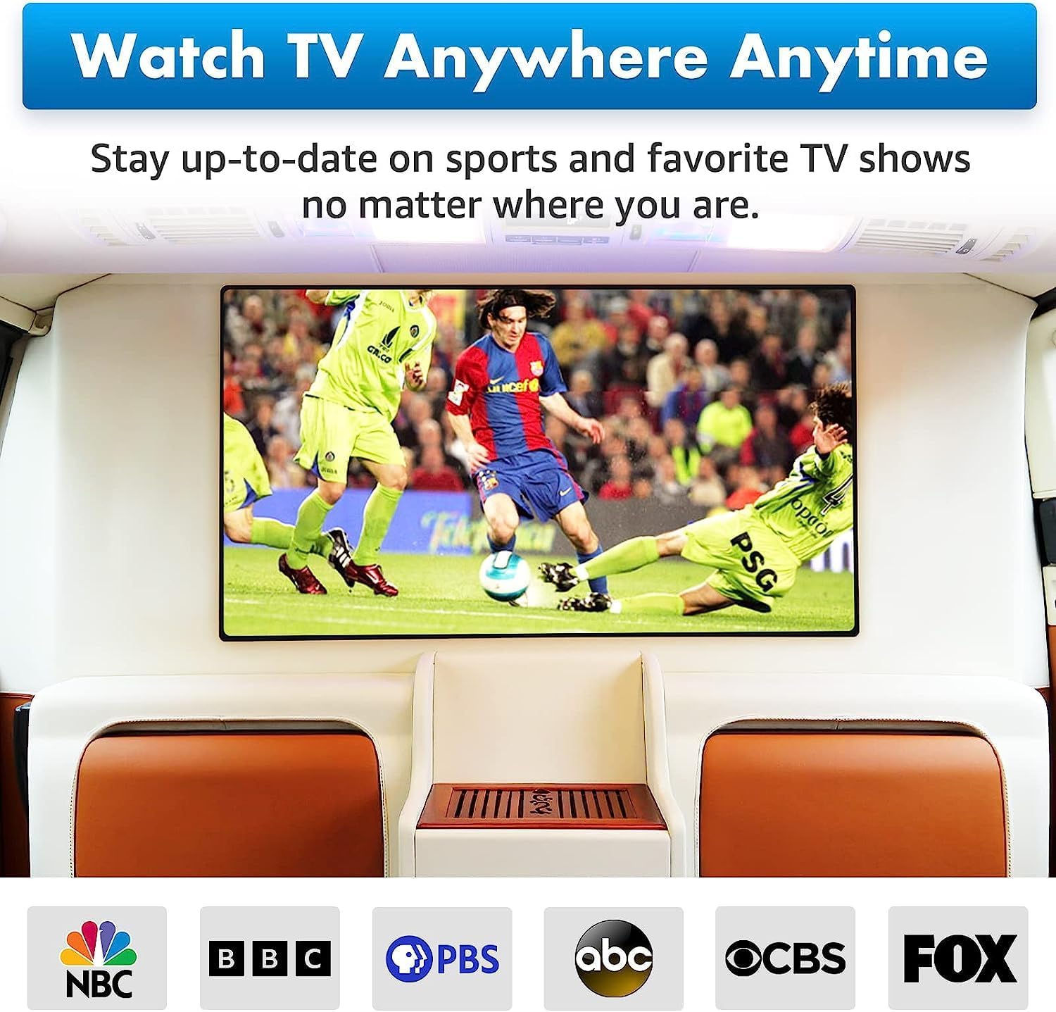 Outdoor TV Antenna 360° Omni-Directional Reception Long 100+ Miles Range Enhance VHF&UHF 4K Ready HDTV Antenna with Added Stability for Outdoor/Attic/RV Use - 32ft RG6 Coax Cable (RV Antenna2)