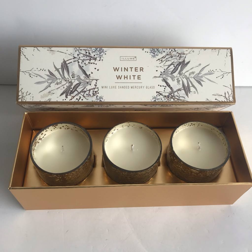 Illume, Candle Mini Luxe Winter White 3 Pack