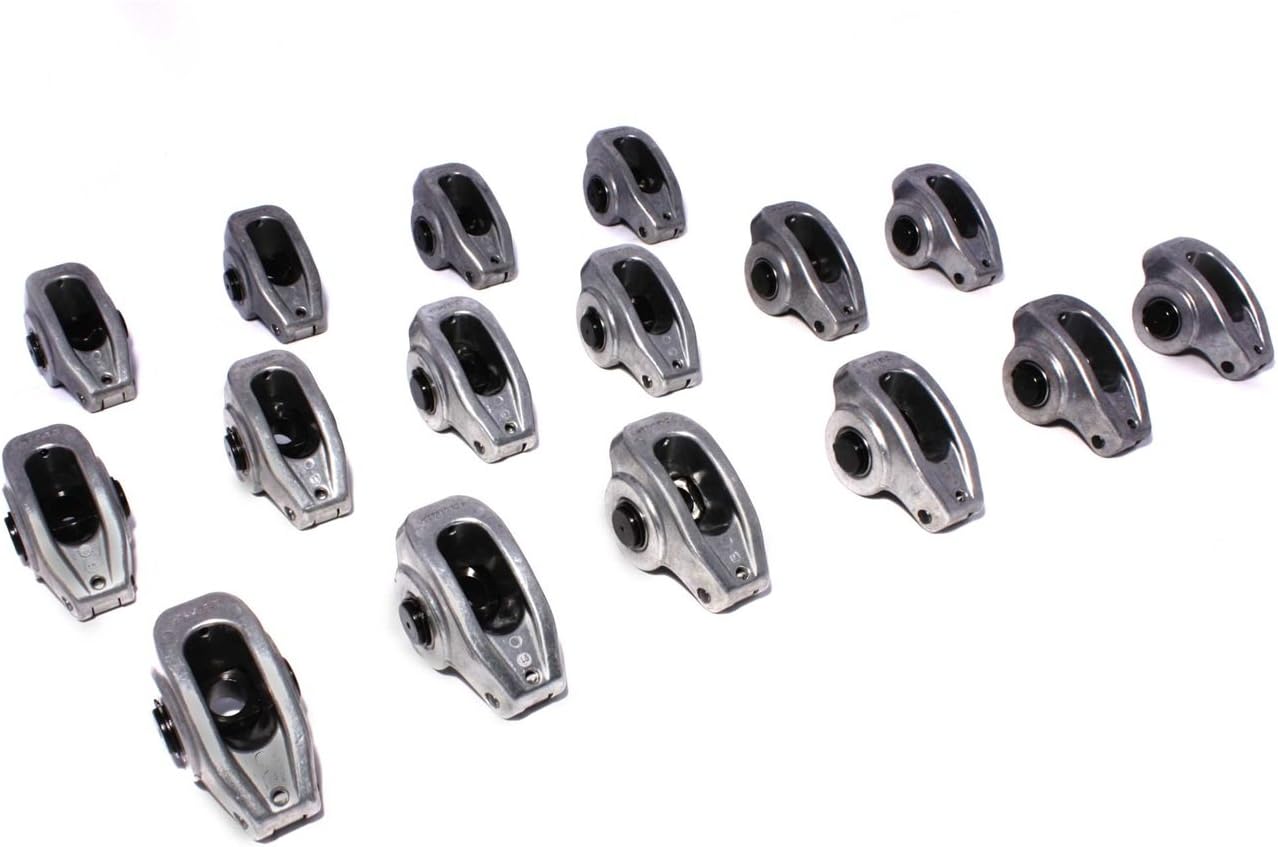 COMP Cams 17001-16 High Energy Aluminum 1.5 Ratio Roller Rocker Set for SBC 265-400 w/ 3/8 Stud
