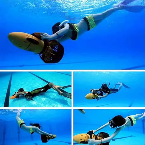 Underwater Propulsion,Electric Underwater Scooter,Electric Water Sports Submersibles Battery Swimming Device,Suitable for Diving, Snorkeling, Underwater Photograph,500W-Lead-acidbattery