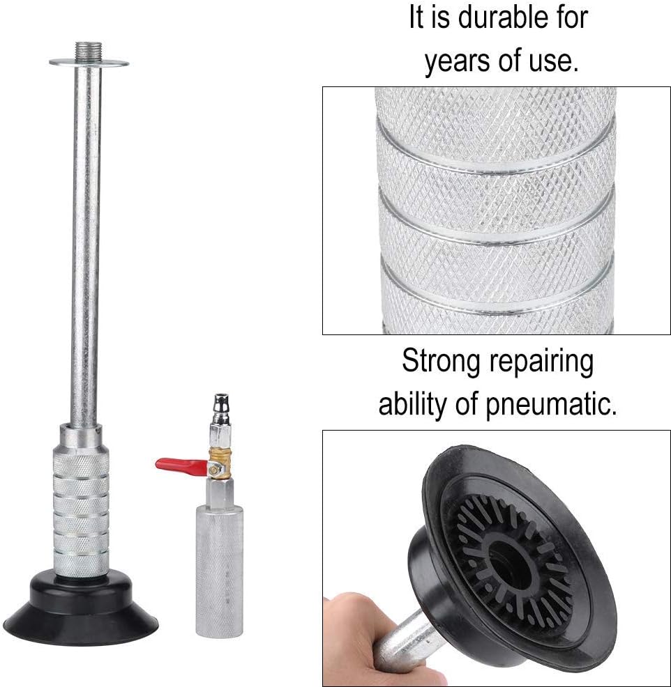 Qiilu Pull Hammer, Heavy Pneumatic Sag Repair Pull Hammer Car Body Dent Repair Suction Cup Slide Tool Body Tools Automotive