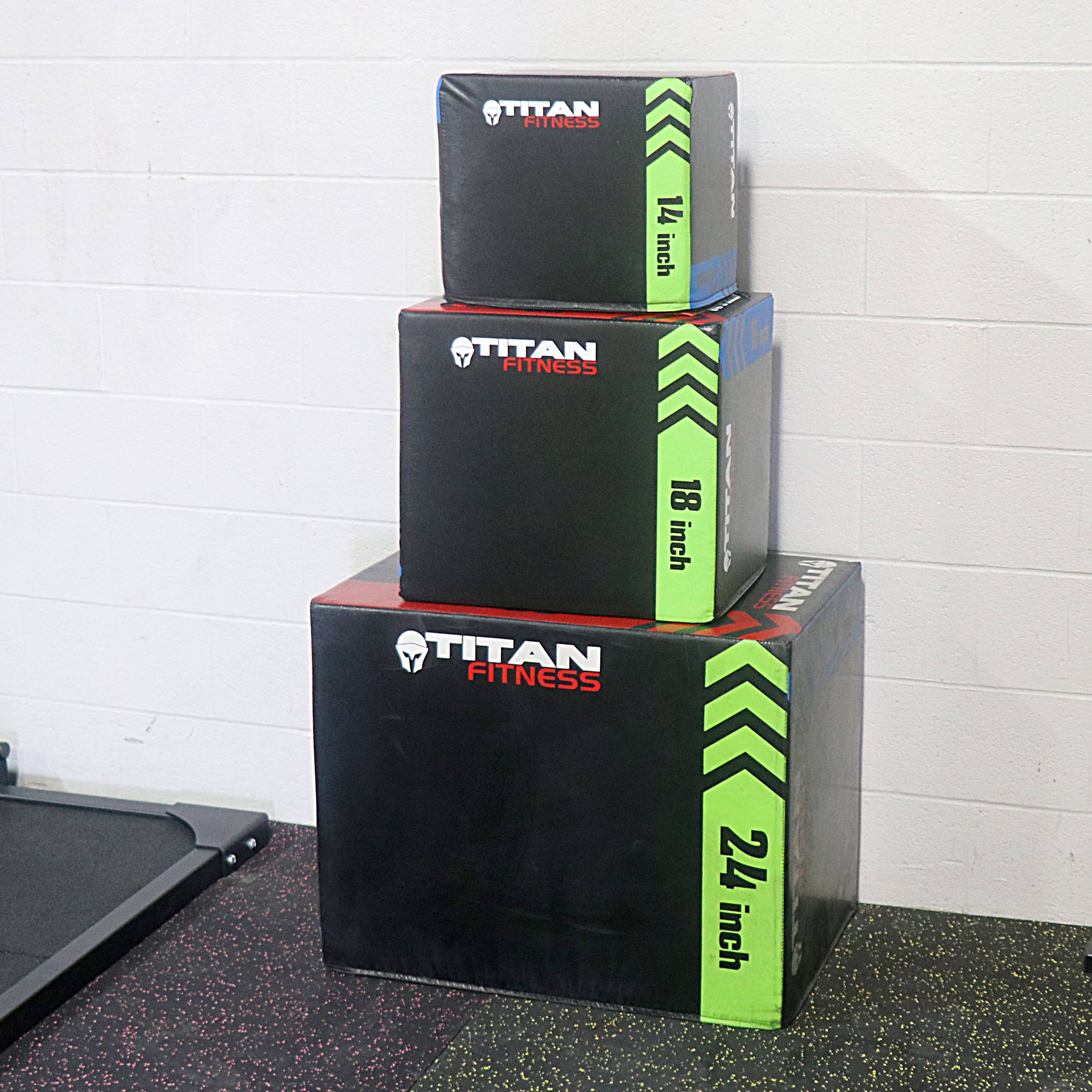 Titan 3-in-1 Heavy Foam Plyometric Box 16 inch 18 inch 20 inch