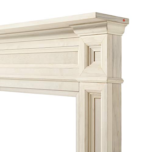 Pearl Mantels, Inc. 120-56 Windsor Fireplace Mantel Surround, Interior Width 56", Unfinished