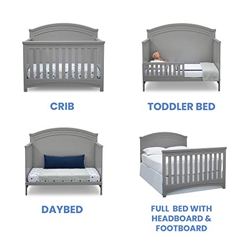 Delta Children Simmons Kids SlumberTime Emma 4-in-1 Convertible Baby Crib N More - Greenguard Gold Certified