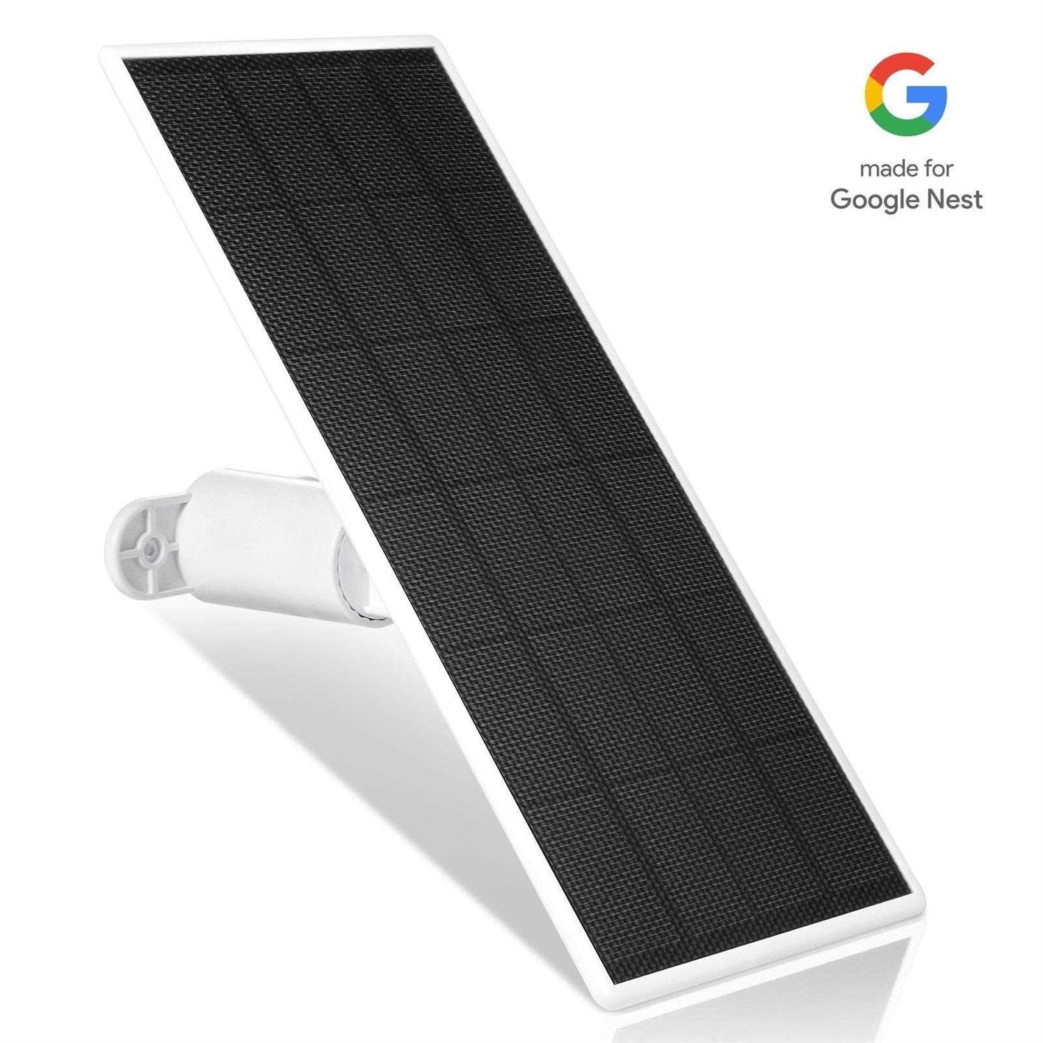 Wasserstein Solar Panel for Google Nest Cam Outdoor or Indoor