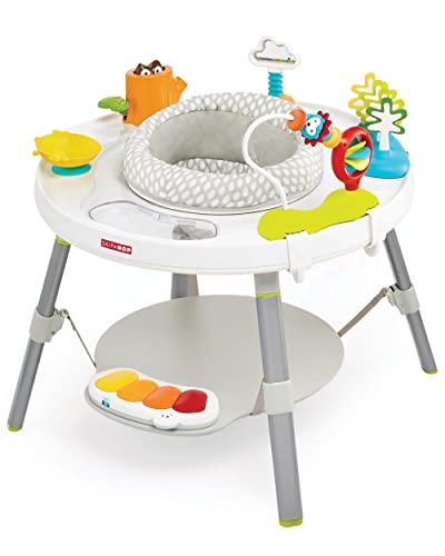 Skip Hop Baby Activity Center: Interactive Play Center with 3-Stage Grow-with-Me Functionality, 4mo+, Silver Lining Cloud