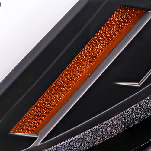 SPEC-D TUNING Black Housing Clear Lens Projector Headlights w/LED Sequential Turn Signal Compatible with 2006-2007 Subaru Impreza WRX/STI Models Only, Left + Right Pair Headlamp Assembly