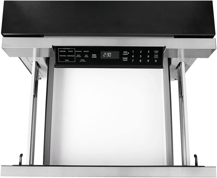 Sharp SMD2470ASY 24 in. 1.2 cu. ft. 950W Stainless Steel Microwave Drawer Oven Bundle with 3 YR CPS Enhanced Protection Pack