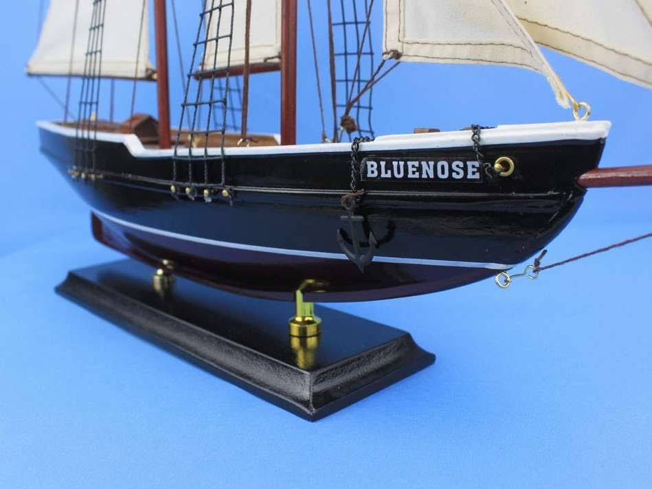 Bluenose 24x22 - Wooden Sailboat Centerpiece - Model Sailing Yacht - Scale Model