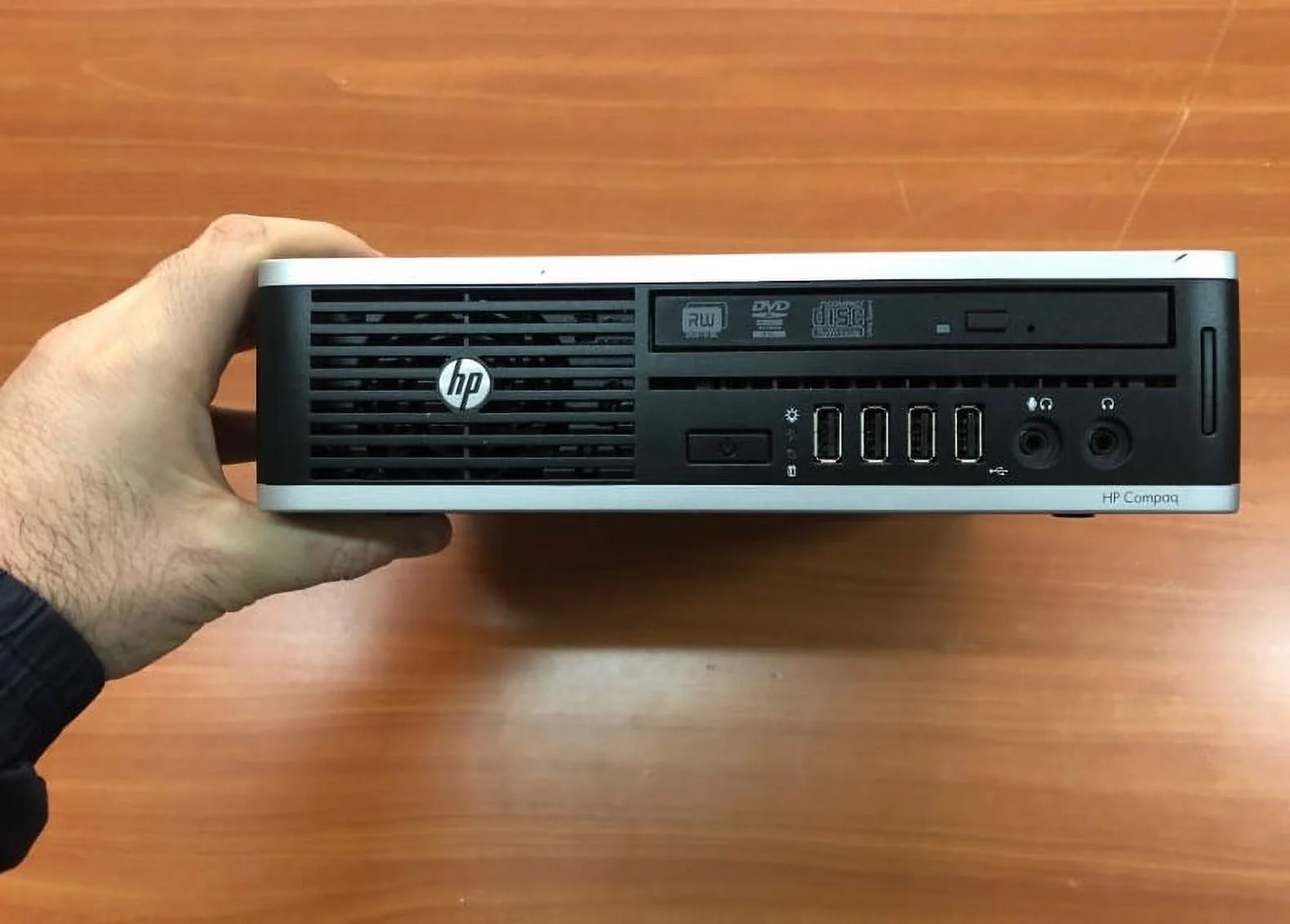 Restored Work from home Computer Ultra Slim HP 8200 USFF Mini Desktop Core i52nd 4GB Ram, 120GB SSD, 500GB HDD, WiFi, Bluetooth, Win10 Home (Refurbished)
