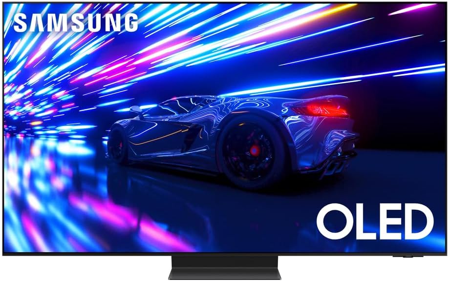 SAMSUNG QN55S95DAFXZA 55 inch HDR OLED Smart TV 2024 (Renewed) Bundle with 2 YR CPS Enhanced Protection Pack