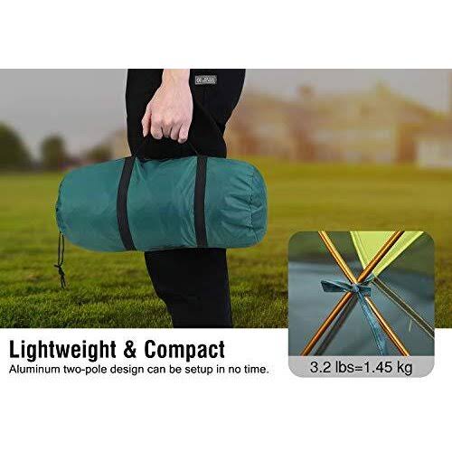 Rhino Valley Camping Tent, Waterproof Portable Lightweight Single Person Outdoor Instant Cabin Tent, Sun Shelter for Camping, Hi
