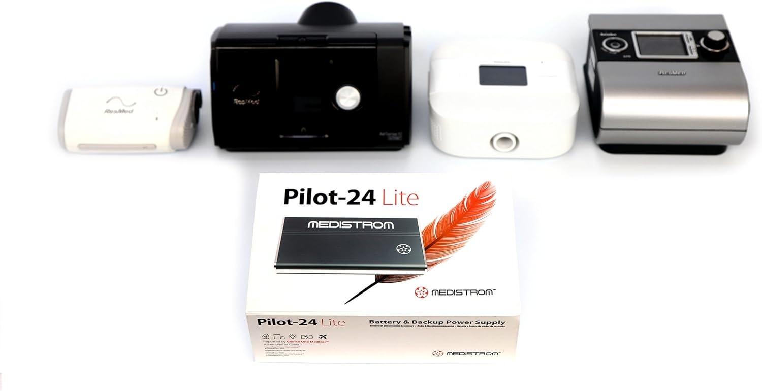 New Pilot-24 Lite CPAP Battery/Backup Power Supply for ResMed AirMini and AirSense 10 Pap Devices