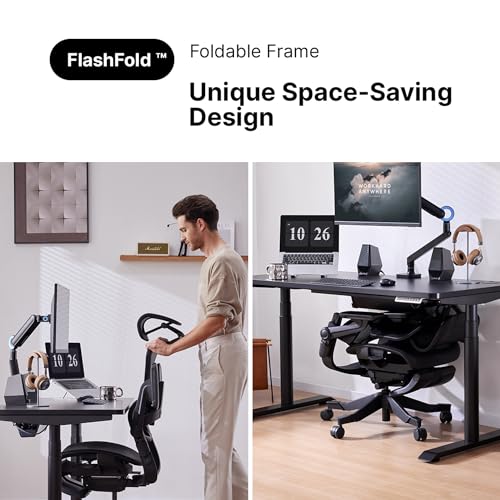 HINOMI H1 Pro V2 Ergonomic Office Chair with Footrest - Home Office Desk Chair with Lumbar Support, Mesh Office Chair with Headrest, Comfy Computer Chair with Back Support (Gray, Medium)
