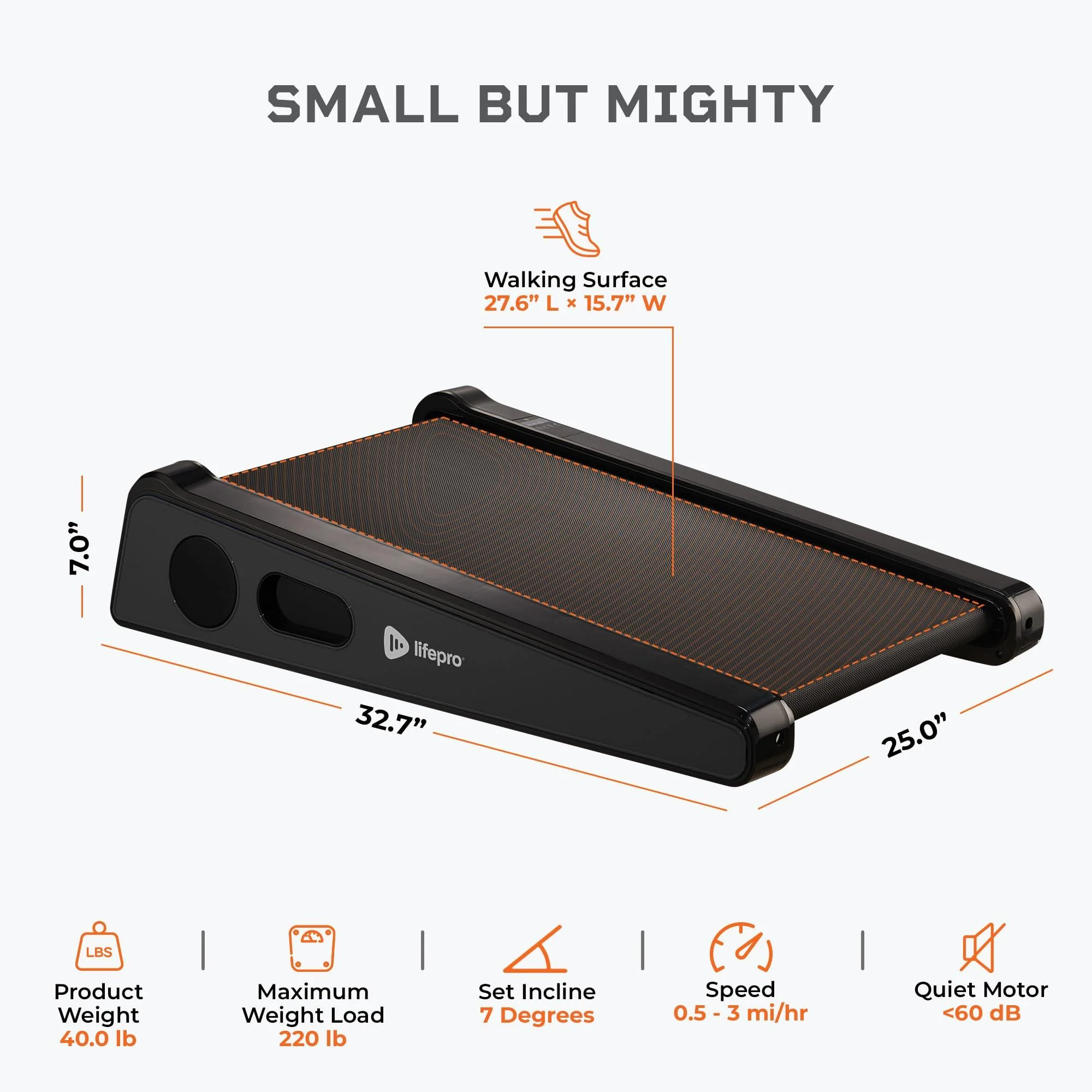 Lifepro Trademil Portable Walking Pad Under Desk Mini Treadmill