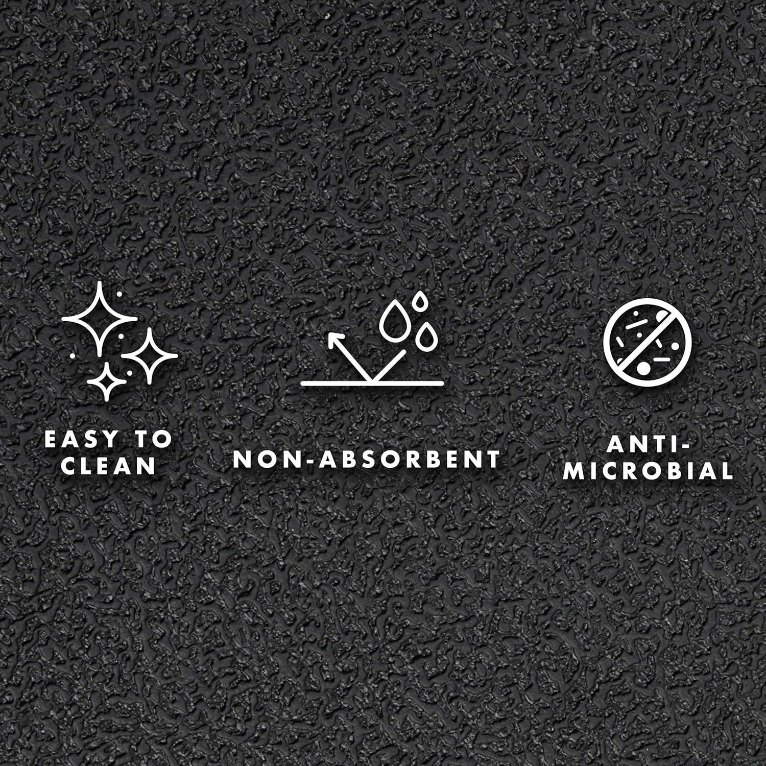 VersaTex Multi-Purpose Recycled Rubber Floor Mat for Indoor or Outdoor Use, Utility Mat for Entryway, Tool Bench, Garage, Under-Sink, Patio, and Door Mat; 36" x 60", Black