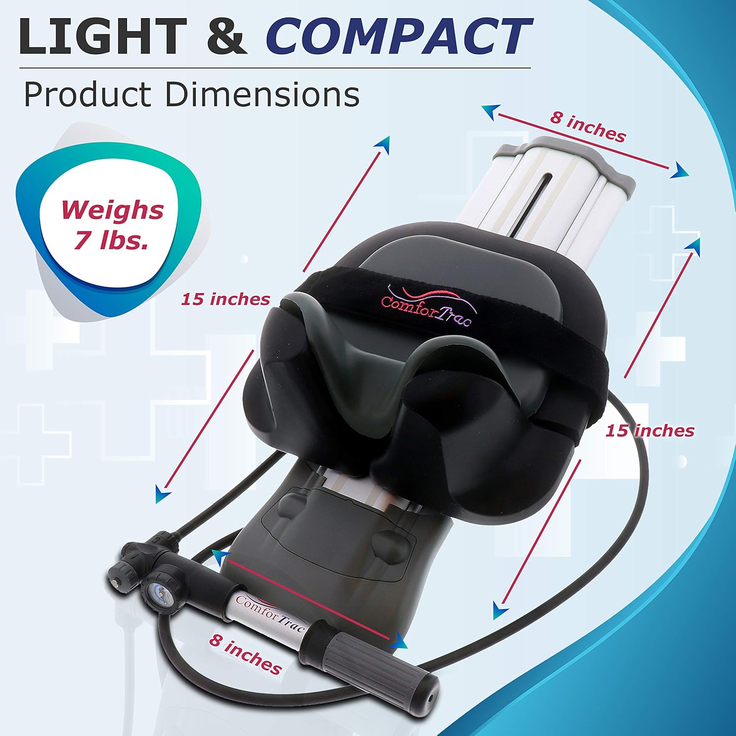 ComforTrac Cervical Home Traction 1.0 - The Original ComforTrac, for Spinal Decompression, Relieving Pinched Nerves, and Cervical Pain, with Carrying case.