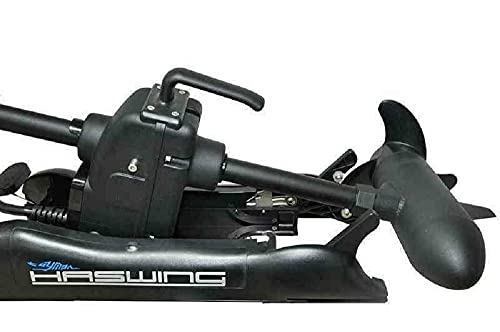 HASWING Electric Trolling Motor – Cayman 12V 55LB 48 Inch Shaft Bow Mount Boat Fishing Saltwater Freshwater with Remote Control 50700-120B