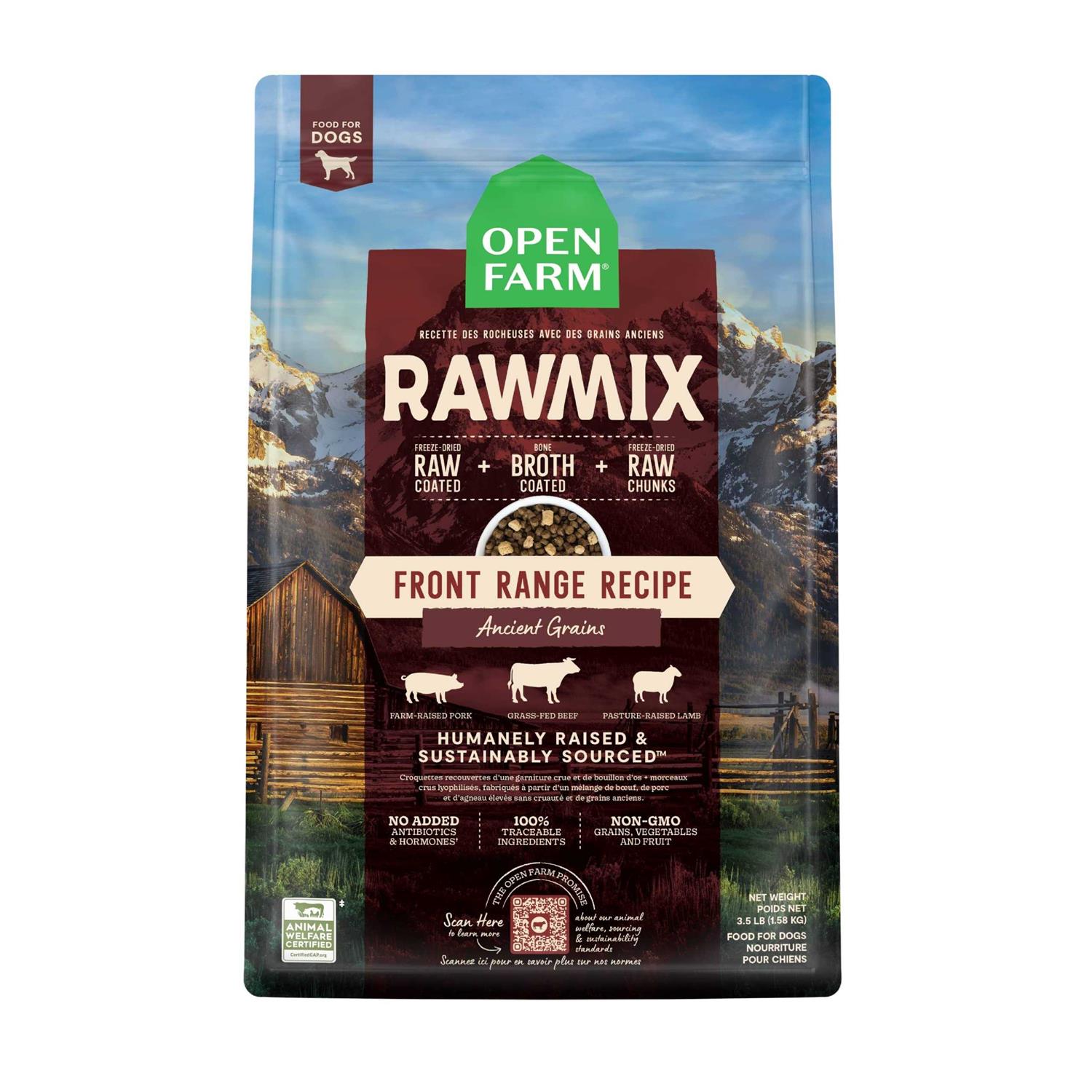 Open Farm RawMix Ancient Grains Front Range Dry Dog Food - Pet Supplies online store