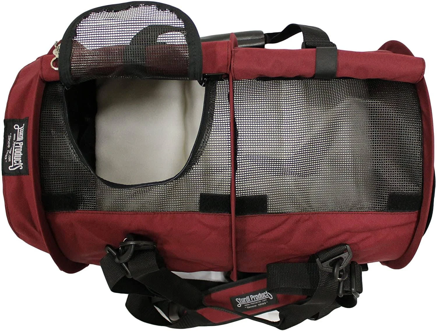SturdiBag Flexible Height Pet Carrier Large / Bordeaux