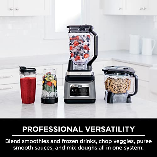 Ninja BN751 Professional Plus DUO Blender, 1400 Peak Watts, 3 Auto-IQ Programs for Smoothies, Frozen Drinks & Nutrient Extractions, 72-oz. Total Crushing Pitcher & (2) 24 oz. To-Go Cups, Black