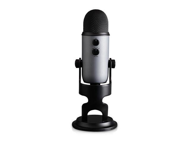 Blue Yeti Slate USB Mic with Knox Gear USB Hub and Knox Pop Filter