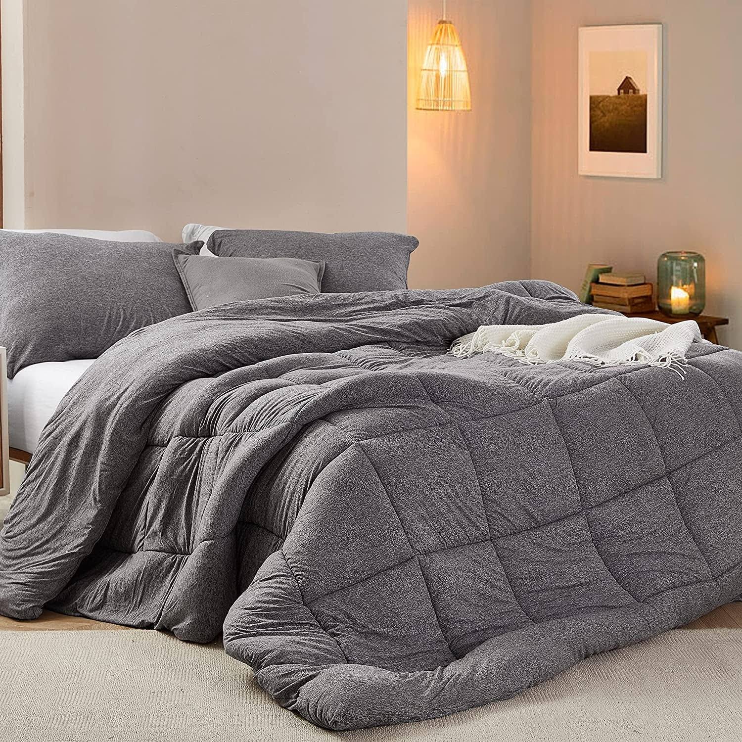 Summertime - Coma Inducer Oversized Comforter - Morning Gray - King