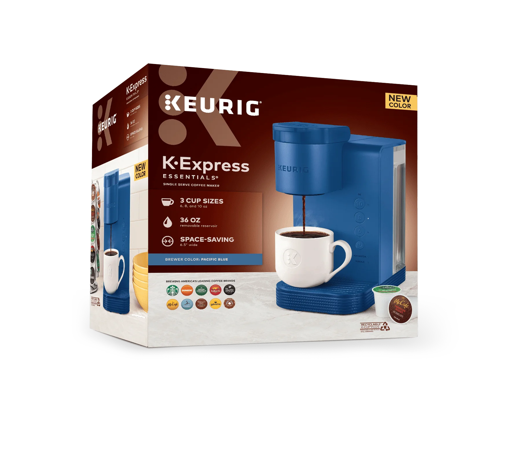 Keurig K-Express Essentials Single Serve K-Cup Pod Coffee Maker, Black