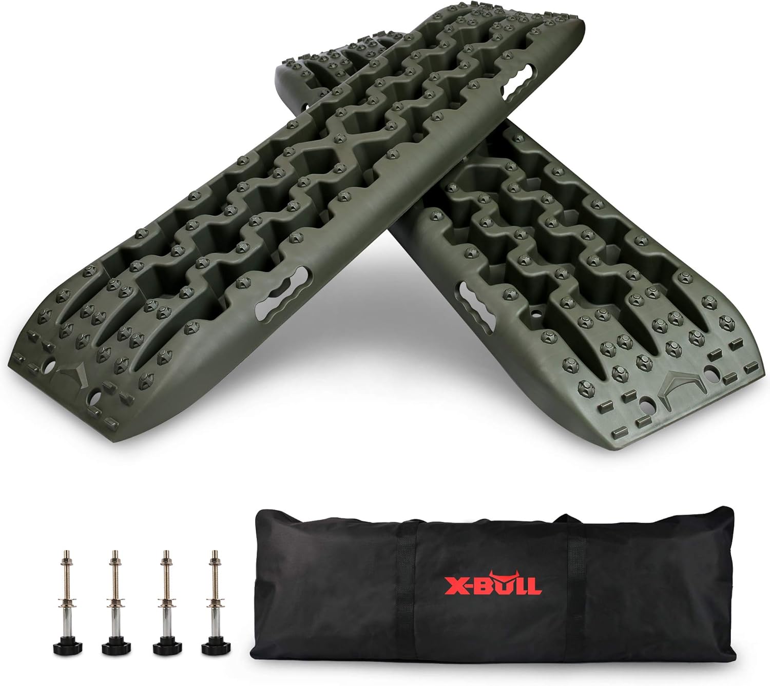 X-BULL New Recovery Traction Tracks Sand Mud Snow Track Tire Ladder 4WD (Yellow, 3gen)