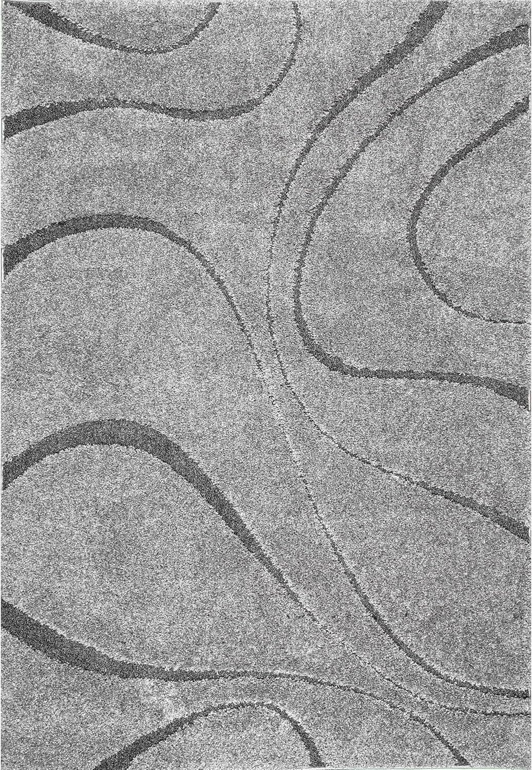 nuLOOM Carolyn Modern Shag Area Rug - 10x14 Shag Area Rug Transitional Dark Grey Rugs for Living Room Bedroom Dining Room Nursery