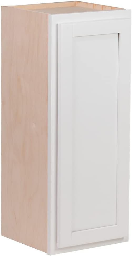 Quicklock RTA (Ready-to-Assemble) | Wall Kitchen Cabinets - Shaker Style | 100% Hardwood | Made in America | Soft Close Hardware | Storage Cabinet | Home Improvement�� (12D x 30W x 30H, Raw Maple)