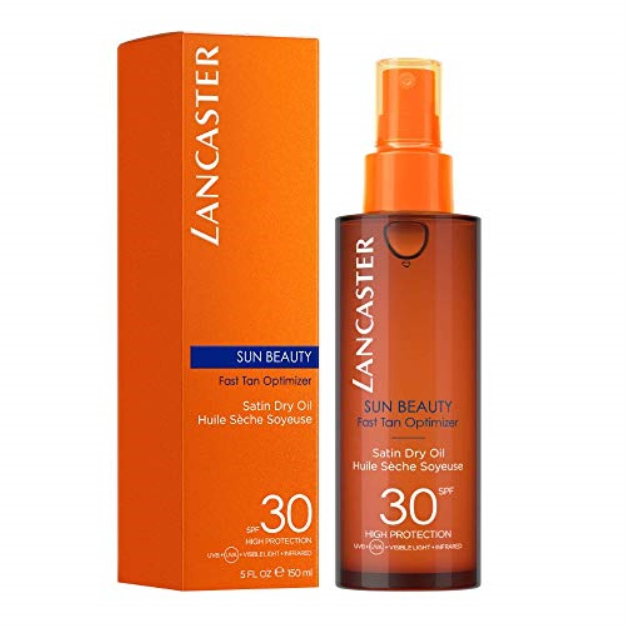 Lancaster Sun Beauty Satin Sheen Oil Fast Tan Optimizer SPF 30 5 Ounce