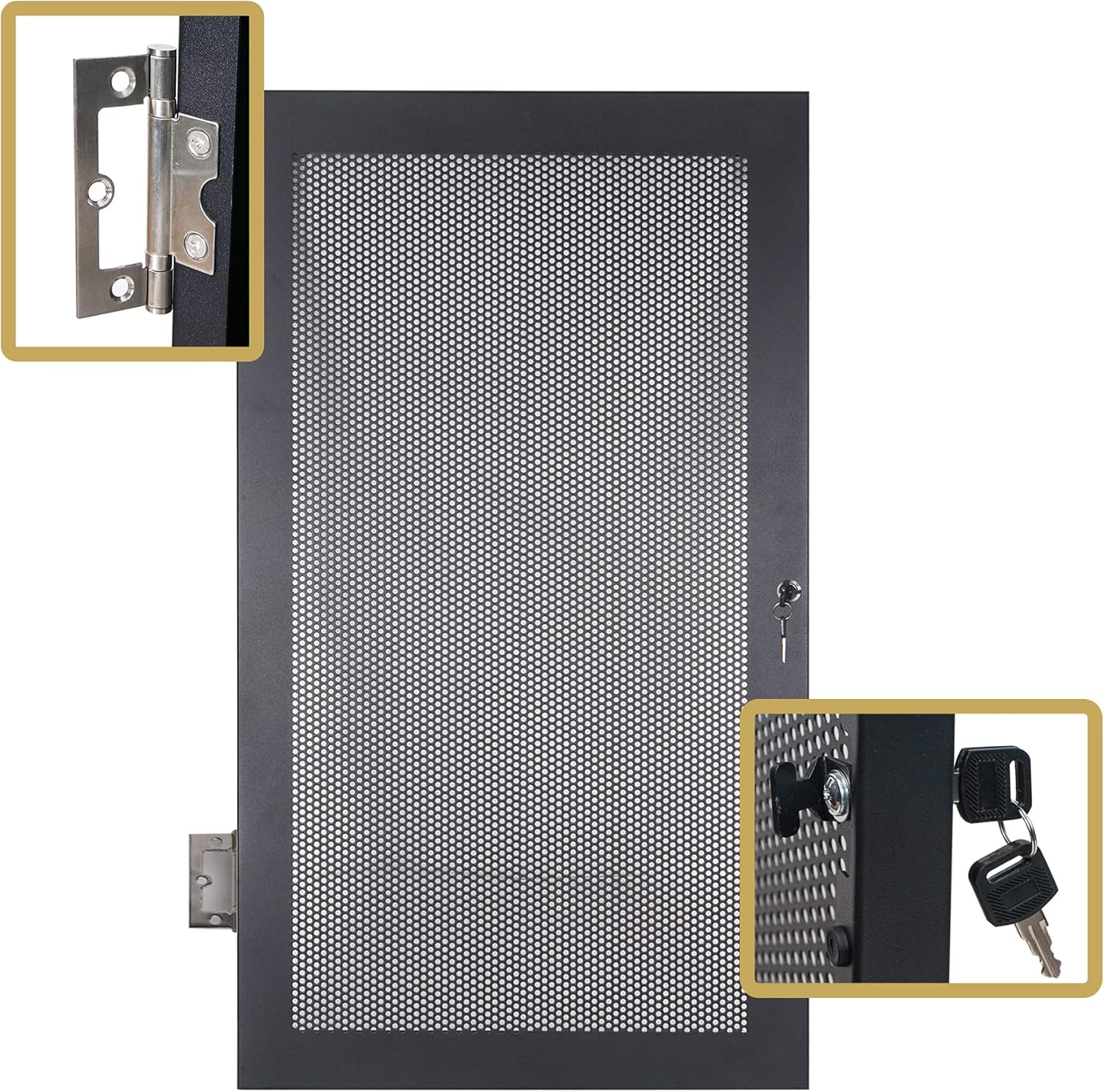 Sound Town 30U Universal Steel Rack, w/ 3 Locking Casters, Vented Side Panels for Audio Video, Server and Network Equipment (STRK-M30U)