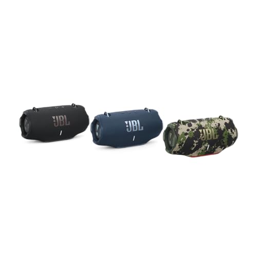 JBL Xtreme 4 - Portable Bluetooth Speaker, Powerful Sound and Deep Bass, IP67 Waterproof, 24 Hours of Playtime, Powerbank, PartyBoost for Multi-speaker Pairing (Blue)
