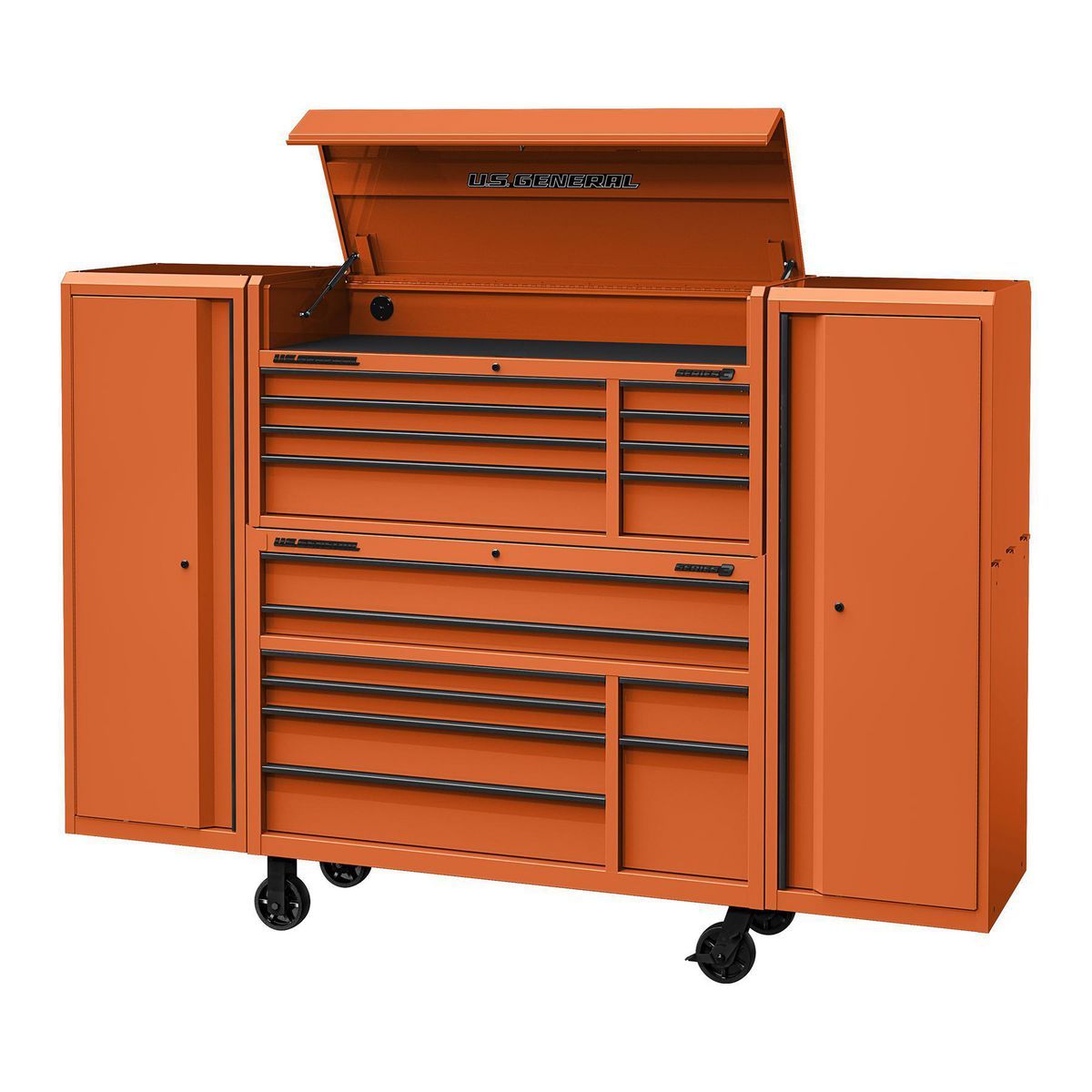 U.S. GENERAL 22 in. End Locker, Series 3, Blue