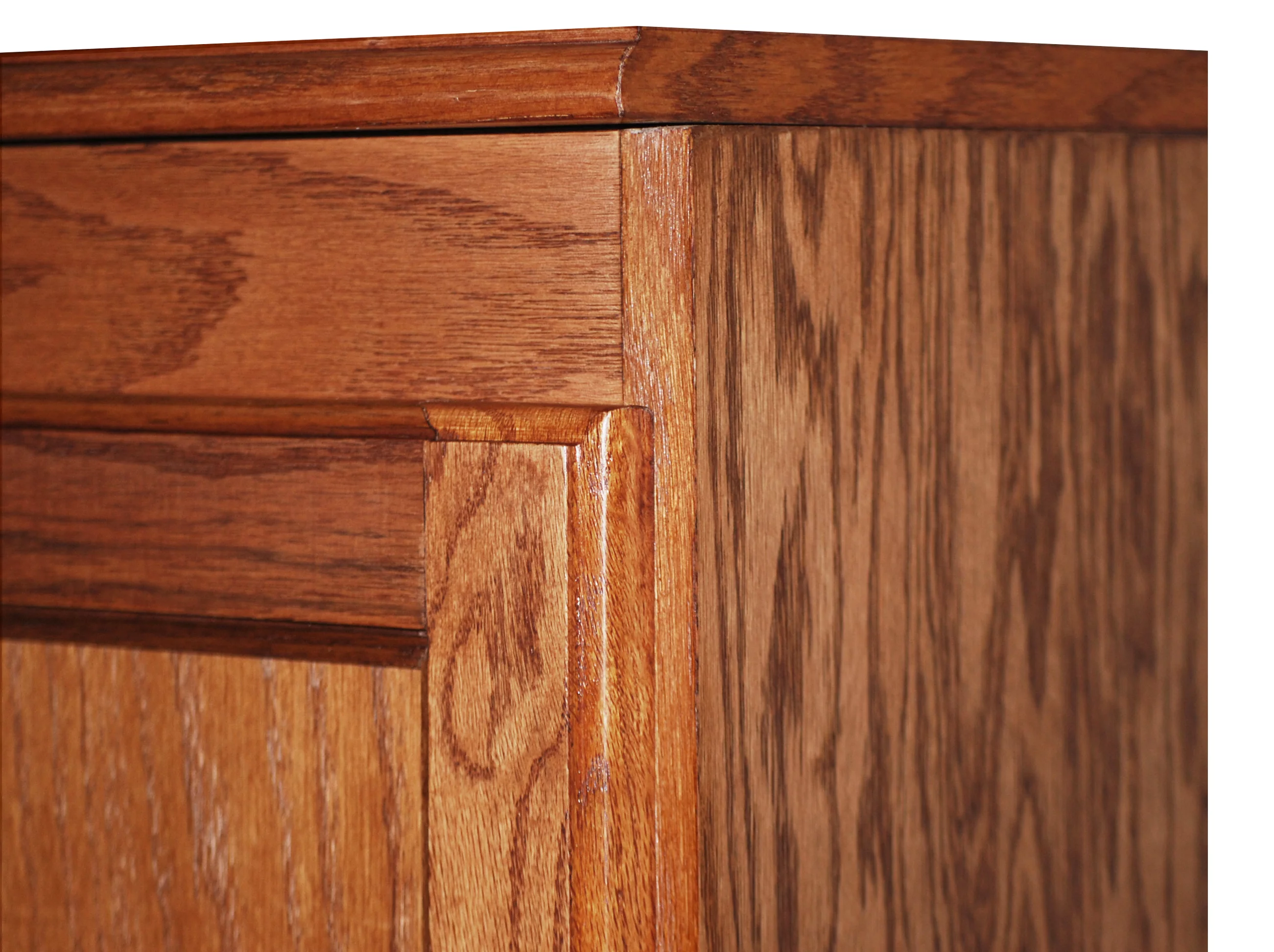 Concepts in Wood Storage Cabinet, 72 inch with 5 Shelves - Oak Finish