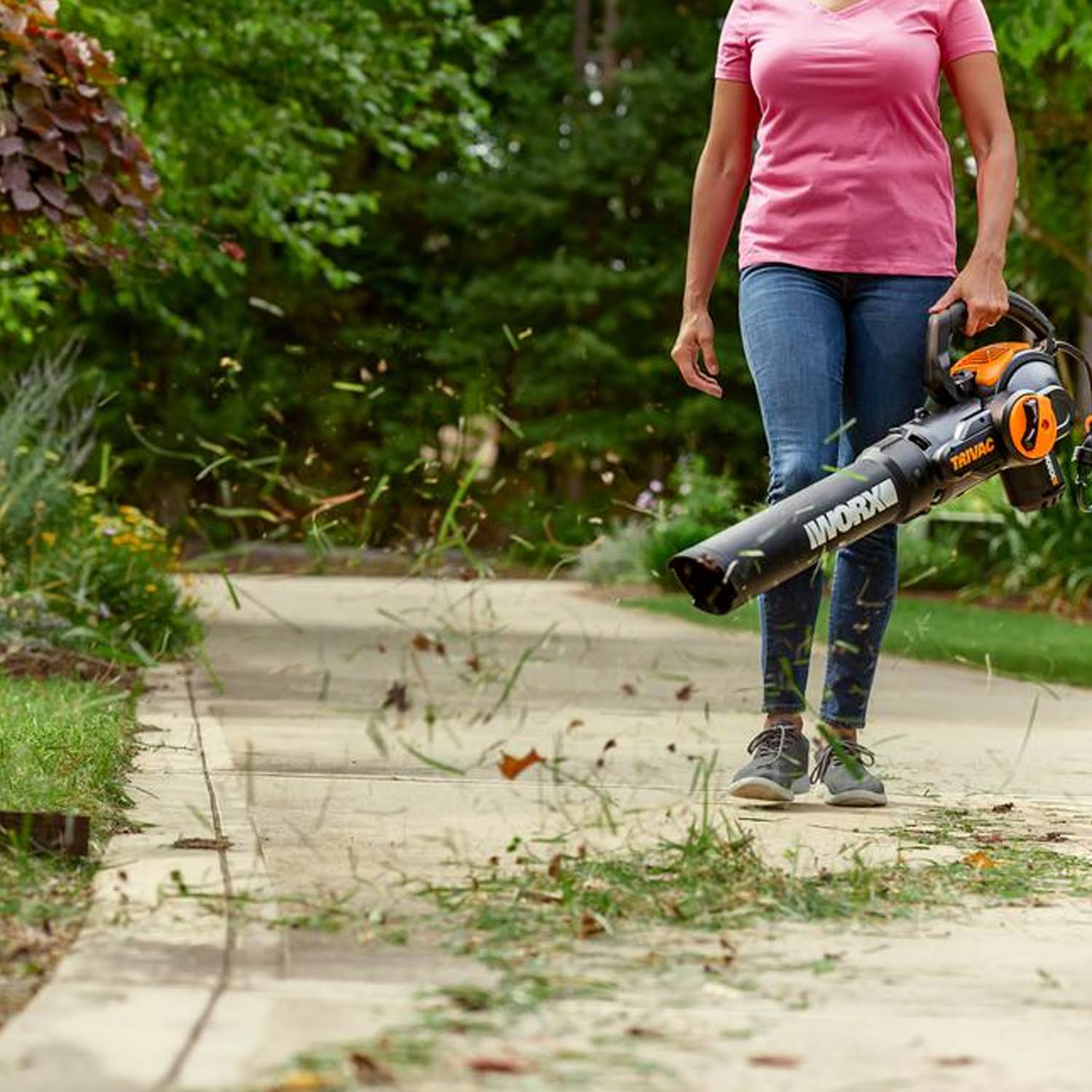 Worx Wg512 12 Amp Trivac 3-in-1 Electric Leaf Blower/Mulcher/Yard Vacuum