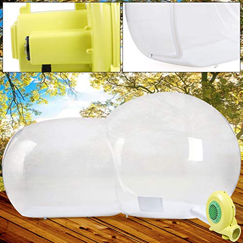 Bubble Tent,Inflatable Bubble Camping Tent 6.6ft Commercial Grade Outdoor Clear Dome Camping Cabin Bubble Tent with Air Blower,110V 300W for Outdoor Family Camping Backyard Party Festivals