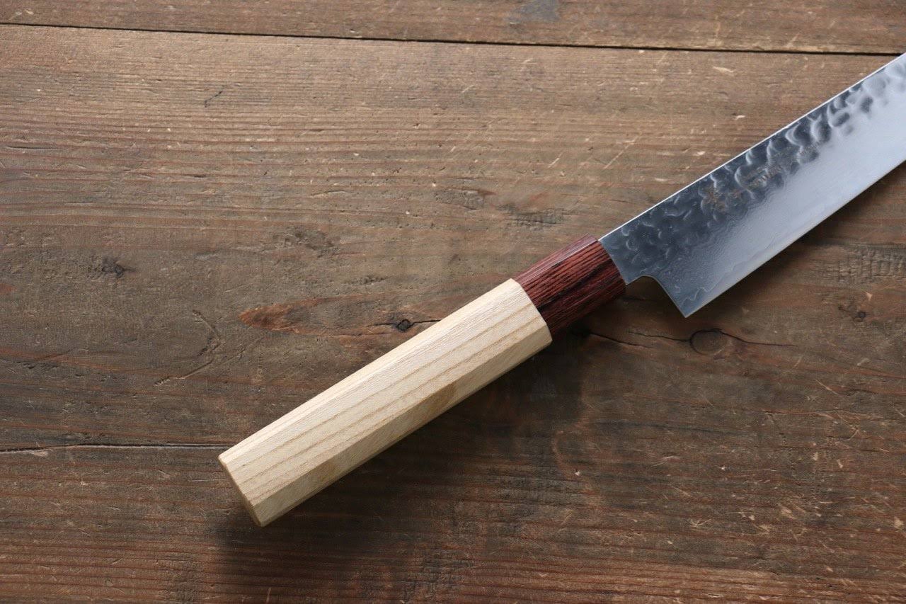 Sakai Takayuki VG10 33 Layer Damascus Sujihiki Japanese Knife 240mm Keyaki (Japanese Elm) Handle