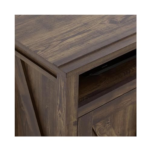 Ameriwood Home Farmington Electric Fireplace Console 50", Black Oak TV Stand