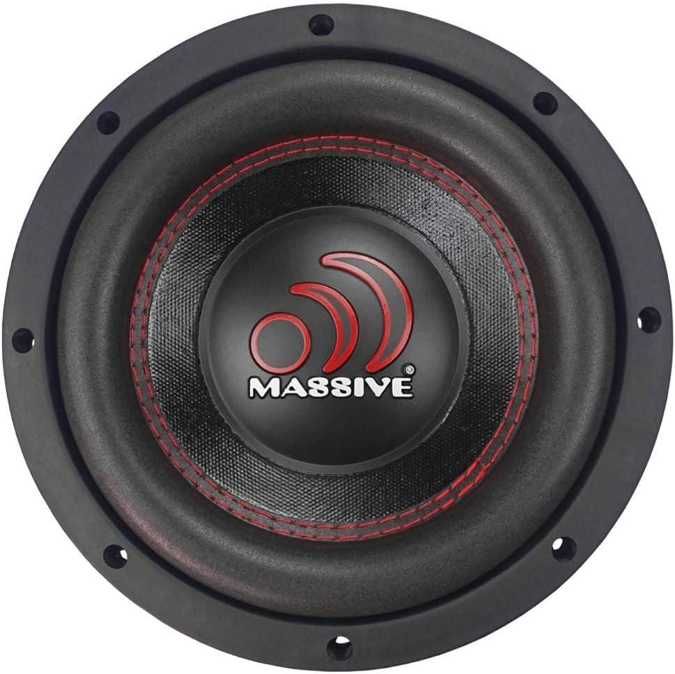 Massive Audio GTX84 – 8 Inch Car Audio Subwoofer, High Performance Subwoofer for Cars, Trucks, Jeeps - 8" Subwoofer 400 Watt RMS, 800w MAX Dual 4 Ohm, 2 Inch Voice Coil. Sold Individually