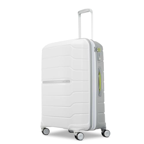 Samsonite Freeform 21-Inch Hardside Carry-On Luggage - Hardshell Carry-On Suitcase - TSA, Airline-Approved - Expandable Hard Shell, Smooth Rolling Spinner Wheels for Lightweight Travel - Navy