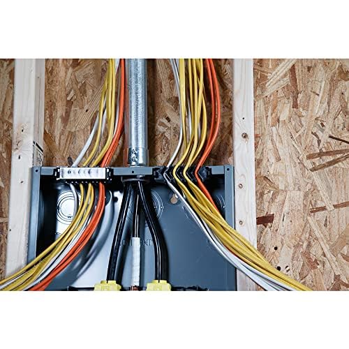 Schneider Electric HOM3060M200PQCVP Homeline 200 Amp 30-Space 60-Circuit Indoor Main Breaker Qwik-Grip Plug-On Neutral Load Center with Cover-Value Pack,Grey
