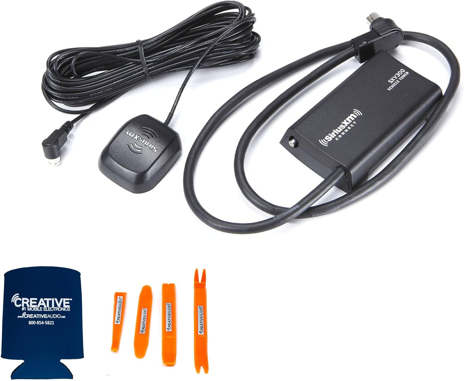 Kenwood Excelon DPX594BT Double DIN Bluetooth in-Dash Car Stereo CD Receiver with Amazon Alexa Compatibility | Plus SiriusXM SXV300v1 Connect Vehicle Tuner Kit for Satellite Radio