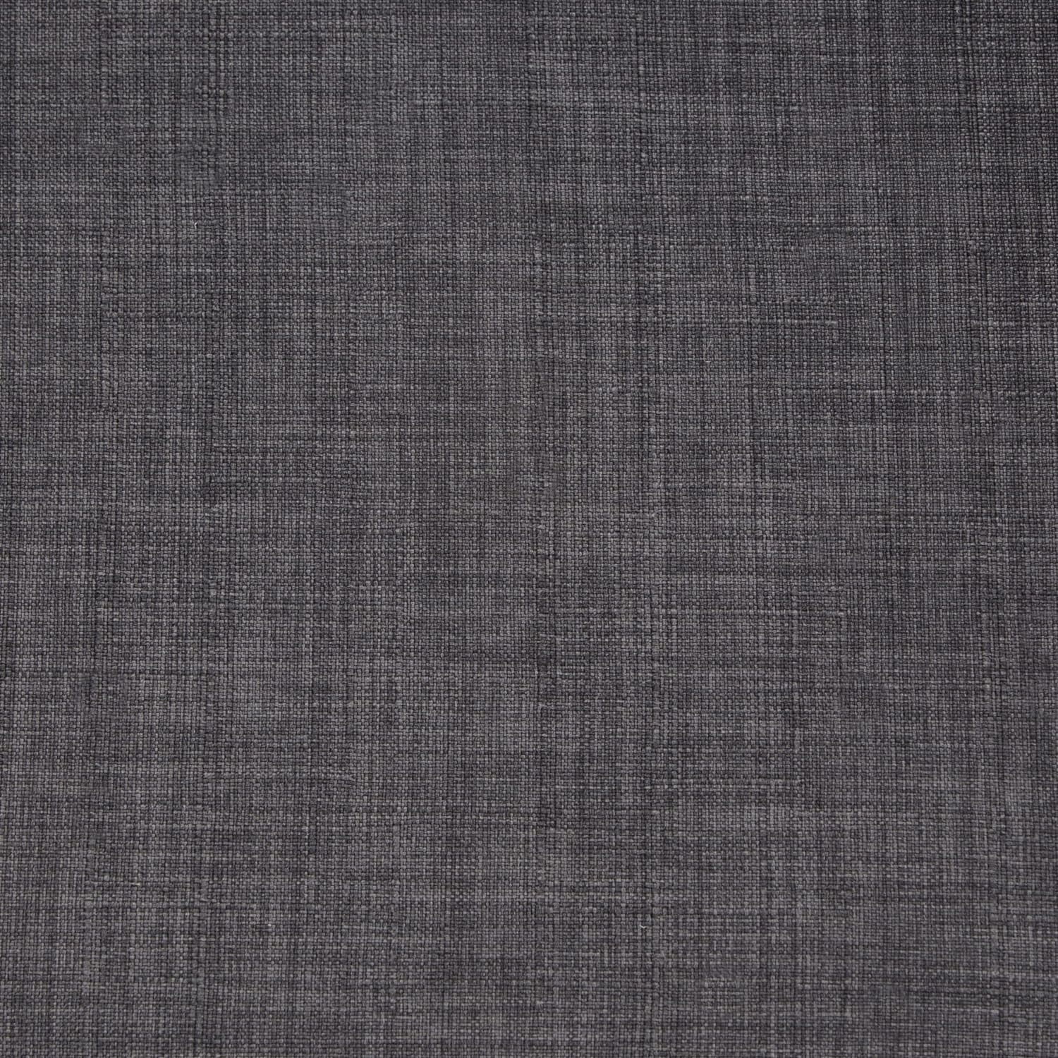 Lowell 17 Inch Century Modern Bentwood Dining Chair In Charcoal Grey Linen Look Fabric, For The Dining Room