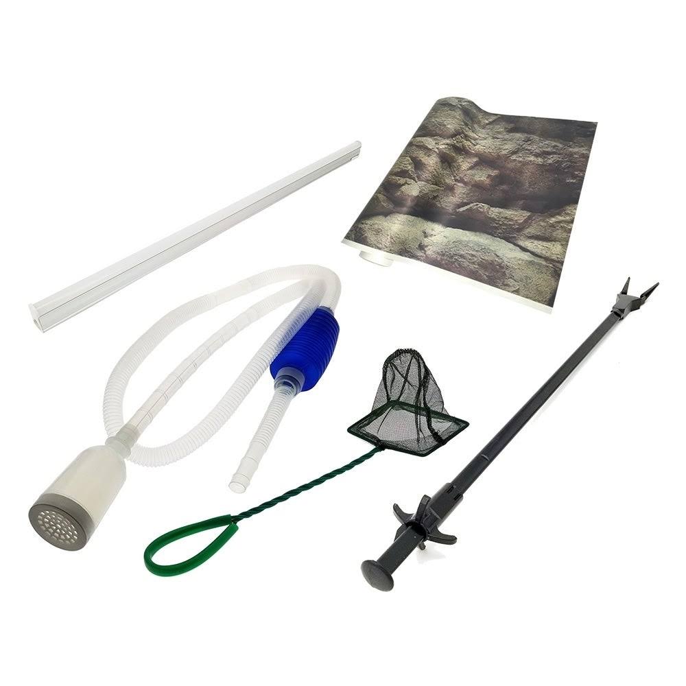 Aussie Aquariums 2.0 Wall Mounted Aquarium - Verticali (Brushed Black)