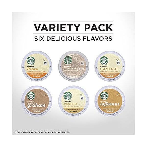 Starbucks Flavored Coffee K-Cup Variety Pack for Keurig Brewers, 6 60 Count